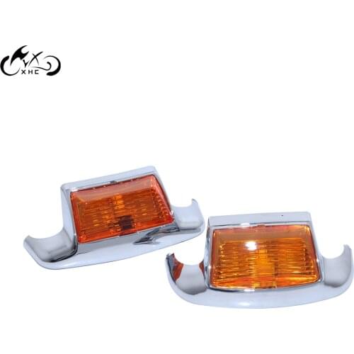 2X Motorcycle Front Rear Fender Tip Light Lamp Edge LED Mudguard Trim Driving Light For Harley FLSTC Heritage Softail Classic