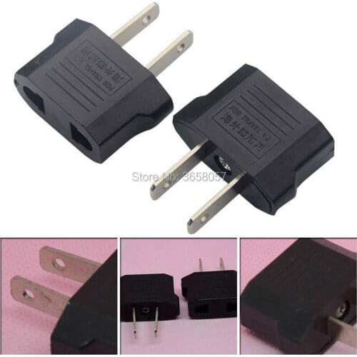 3000pcs/lot USA to Euro European Wall Power Charge Outlet Sockets US or AU to EU AC Plug Travel Adapter Converter
