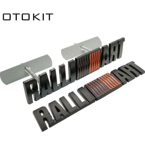 3D Car sticker Emblem Front Grille Badge For Mitsubishi Ralliart Lancer 9 10 Asx Outlander 3 Pajero Sport L200 Car Styling