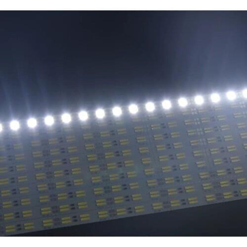50pcs*100cm High bright Double Row 8520 DC12V 120LED 8520 LED Hard Rigid Strip LED Bar Light for Cabinet Jewelry Shop showcase