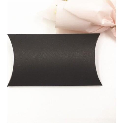 50pcs Favor Candy Box Gift Box Craft Paper Pillow Shape Wedding Favor Gift Paper Bags Eco-friendly kraft promotion 80*55*20mm