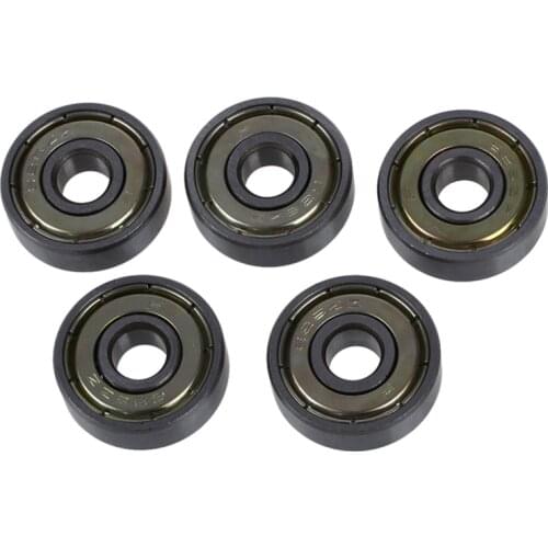 626Z 6mm x 19mm x 6mm Shielded Radial Miniature Deep Groove Ball Bearing 5 Pcs