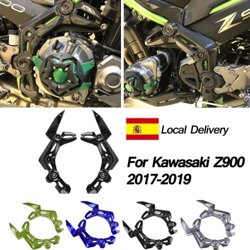 Motorcycle Accessories Front Side Trim Frame Body Cover Panel Fairing for Kawasaki Z900 Z 900 2017 2018 2019 Carbon Black Green