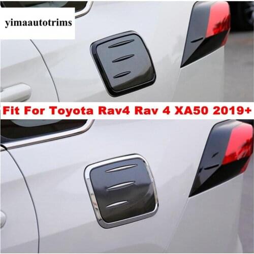 Side Body Fuel / Oil / Gas / Tank Protection Kit Cover Trim Plastic Accessories Fit For TOYOTA RAV4 RAV 4 XA50 2019 2020 2021