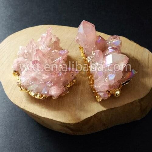 WT-P607 Large light pink Quartz Cluster Crystal Cluste r Quartz Crystal Healing Crystal Crystal Collection
