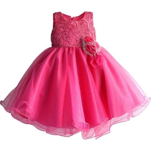 Embroidery Flower Girls Dress Tassle Bow Wedding Party Dresses for Girl Backless Super Belt Pearl Button kids clothes 3-8T