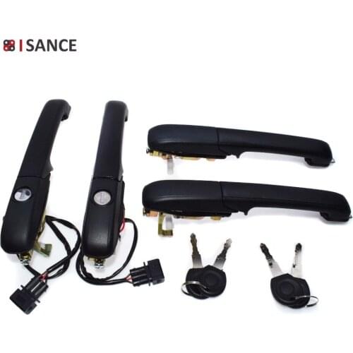 ISANCE Outside Door Handle Central Locking For VW Passat GL GLS GLX TDI 1.9L 2.0L 2.8L 1995 1996 1997 Front Rear Left Right