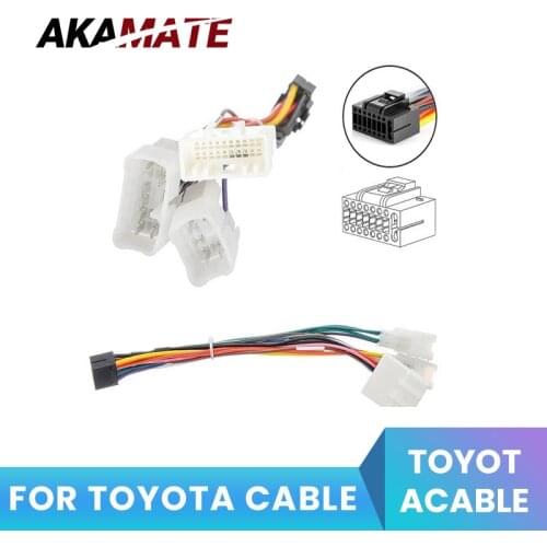 For Nissan Cable Toyota cable 16pin ISO Cable For Car Radio Nissan Car Toyota Universal Car Radio