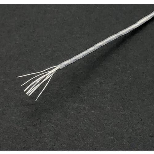 Monocrystalline Silver 7 Core Rca Cable for Audiophile DIY HIFI Cable for DIY Amplifier CD Player Home Theater - (sell Per 1.0m)