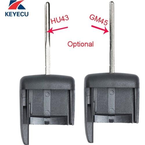 KEYECU 10X Replacement Uncut Remote Key Head Fob for Holden VE Commodore Omega Berlina Calais SV6 SS HSV HU43 /GM45 Optional