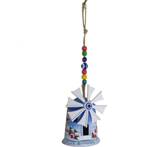 Windmill Small Wall Ornament, Balcony Ornament Height 27 cm x width 3.8 cm Sail length: 8.5 cm custom design kullanuşlı 2021