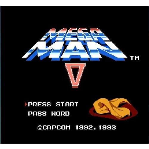 Mega Man 5 V 72pins 8bit Game card Drop shipping