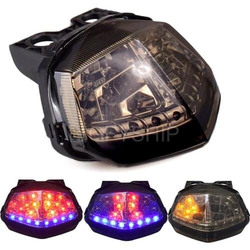 Motorcycle For Kawasaki Ninja 250 2008 2009 2010 2011 2012 Ninja 250 Tail Light LED Turn Signals Motorcycle Brake Light Parking