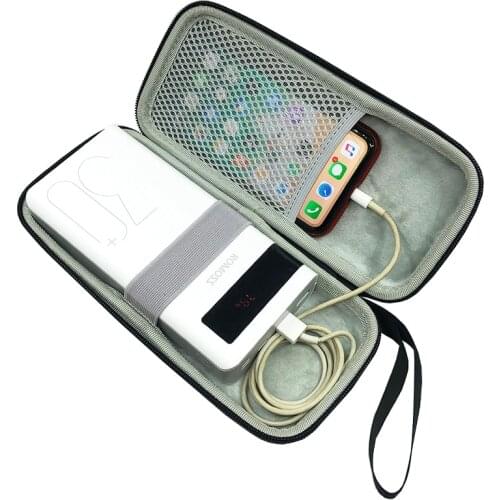 Best Seller Travel Power Bank Case, External Hard drive Battery PowerBank Storage Bag for Romoss Sense 8+ 30000mAh Charger