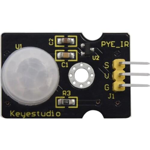 Keyestudio PIR Motion Sensor IR Pyroelectric Infrared Detector Module for Arduino