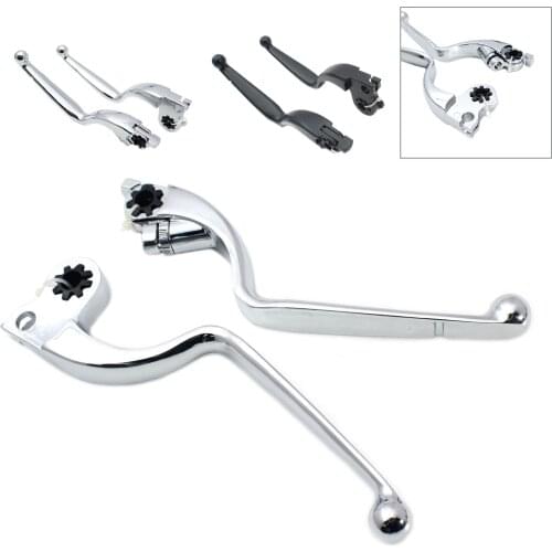 Brake Clutch Levers Handle For Indian Scout 2013 2014 2015 2016 2017 Motorcycle Pair Black Silver