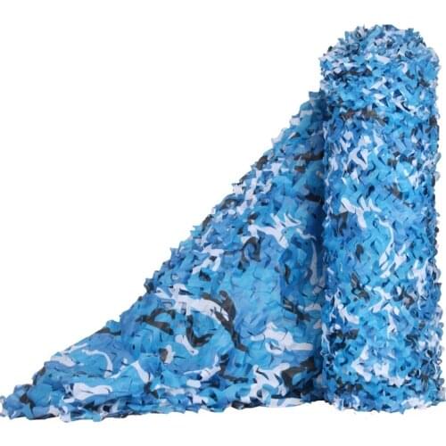 Camo Netting Blue 1.5×2 3 4 5 6 7 8 10M Camouflage Net Strengthens Decorative Sun Canopy Duck See Through For Vehicles Hunting