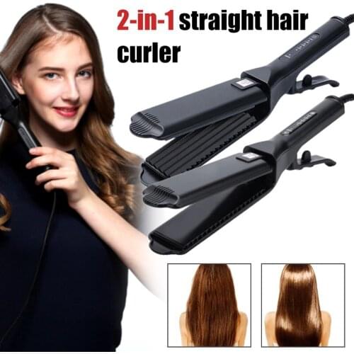 Professional Hair Straightener Tourmaline Ceramic Flat Iron Curler for Straightens Curling Hair Top Luxury High Quality Fashion