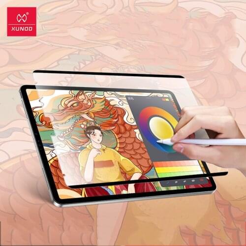 Xundd Magnetic Paper Like Screen Protector For iPad Pro 11 12.9 2021/2020/2019 iPad 10.9 Air 4 10.2 10.5 Matte Film No Glass