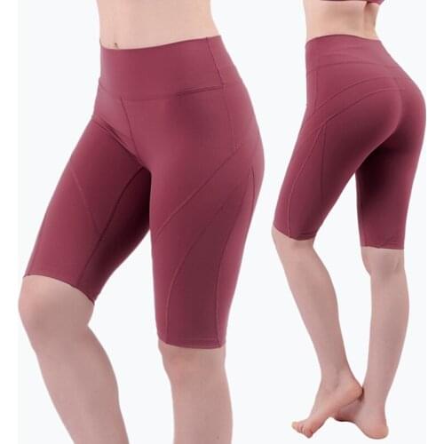 Yoga Training Shorts Women Workout Leggings High Waist Push Up Fitness Leggins For Women Sexy Breathable Compression Shorts Gym