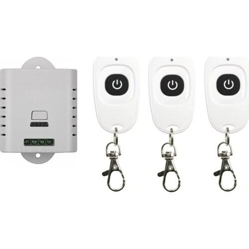 1 ch RF wireless remote control switch 85V 110V 120V 220V Simple operation With manual button 1* receiver+3 * transmitter