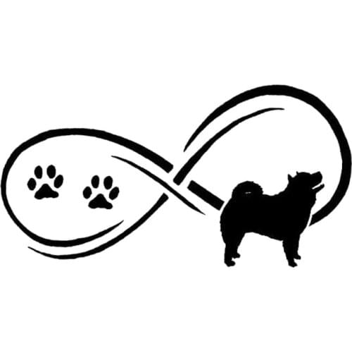 17.8*9.1CM Chow Chow Dog Decal Sticker Car Styling Fashion Windshield Cartoon Decoration Accessories C6-1148