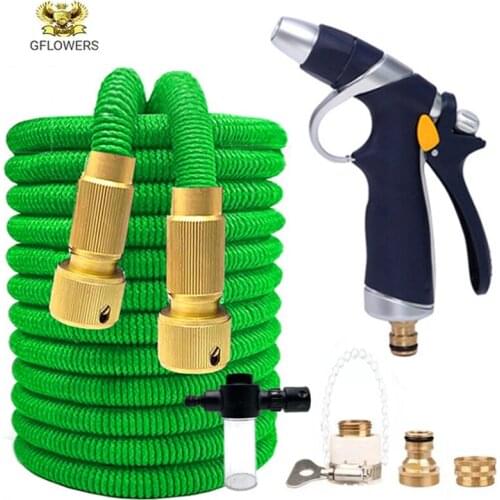 2021NewTelescopic Hose Zinc Alloy Garden Water Sprayers For Watering Lawn Spray Water Nozzle Car Washing Cleaning Sprinkle Tools