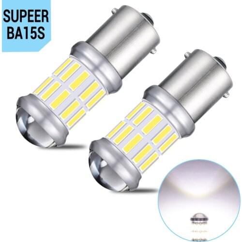 2x 1156 BA15S P21W LED Bulb For Skoda Superb Octavia 2 FL 2010 2011 2012 2013 LED Daytime Running Light DRL Lamp 1800LM DC12V