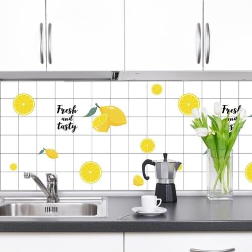 3 pcsDurable Kitchen Oil-proof Waterproof Stickers PET Kitchen Stove Cabinet Self Adhesive Wall Sticker DIY Wallpaper