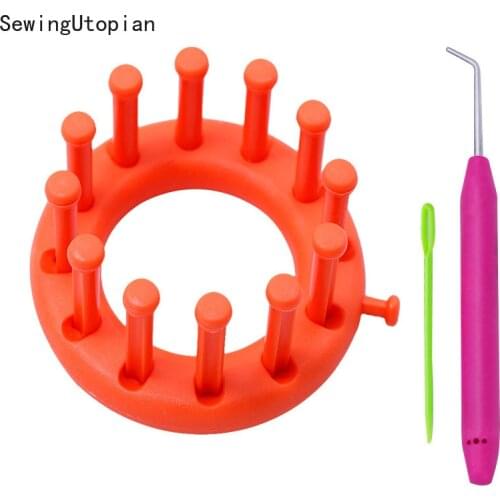 9CM DIY Round Knitted Tool Circular Knitter Knitting Loom Needle Hook Sweater Hat Wool Making Craft Tool Round Knit Loom
