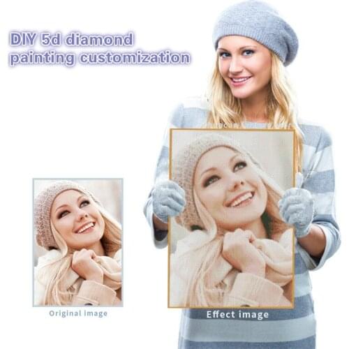 Photo customization Diamond painting accessories tools crafts materials handmade 5d diamond painting full drill round