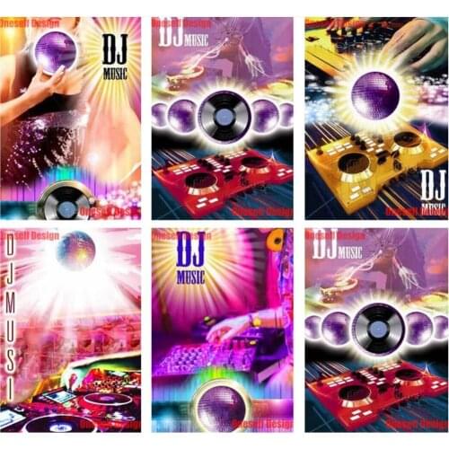 5d diamond painting DJ music diy diamond mosaic sale dj diy diamond embroidery full square/round Christmas decoration home