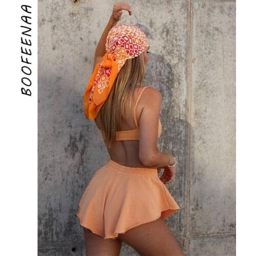 Женские хлопковые шорты BOOFEENAA China At AliExpress