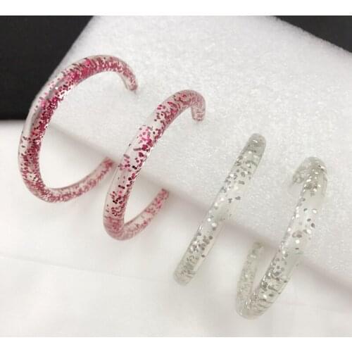 Ce-252 New Years original year Earrings beautiful, fashionable, simple, circle and circle