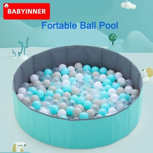 Babyinner Portable Playpen Balls Pool for Baby Children Infant Baby Game Play Fence Indoor Outdoor 120cm 100cm 80cm