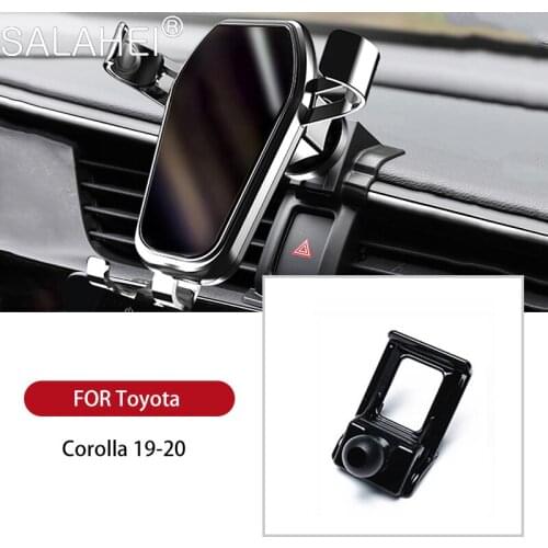 Affordable GPS Car Phone Holder Air Vent Mount Clip Clamp Mobile Phone Holder for Toyota Corolla Altis 2019 2020 Accessories