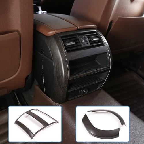 Oak Wood Grain For BMW 5 Series f10 520 525 2011-2017 ABS Rear Air Conditioning Vent Frame Trim