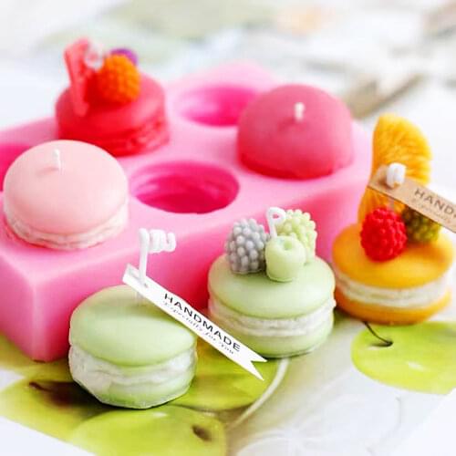 Macaron Silicone Mold Chocolate Mousse Fondant Cake Molds Cookies Candy Pastry Mould Biscuits Baking Cake Decoration Tools Aouke