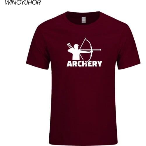 Archery T Shirt Men Summer Fashion Short Sleeve Cotton T-Shirt Cool Archer Gift Tee Shirt Hip Hop Sporting Clothing Camisetas