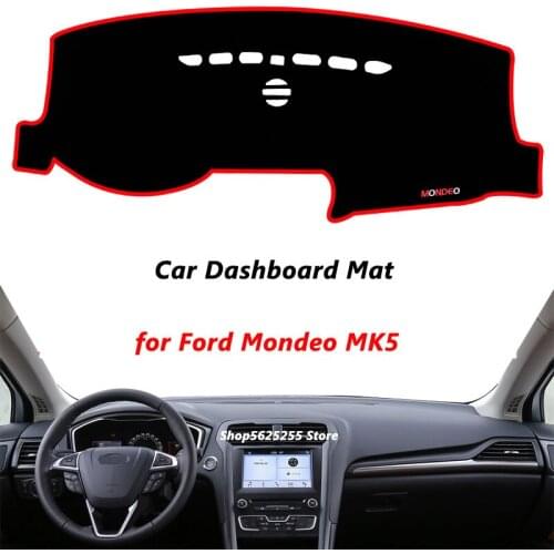 Car Dashboard Mat Cover Window Pad Sunshade Instrument Panel Carpet for Ford Mondeo MK5 2014 2016 2019 2020 2021 Accessories