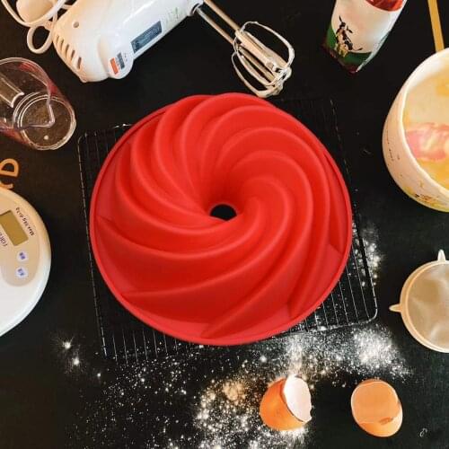 NEW Spiral shape Silicone Cake Decorating Mold For Baking Mould Dessert Mousse bakvormen Pastry Pan Bakewar Tools