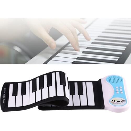 37 Keys Professional Silicon Flexible Hand Roll Up Piano Electronic Keyboard Organ Gift for Children Music Performance