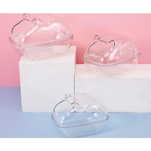 Hamster transparent clouds bathroom toilet anti-splash Deodorant Toilet Box bathroom dual-use Small Pet Supplies