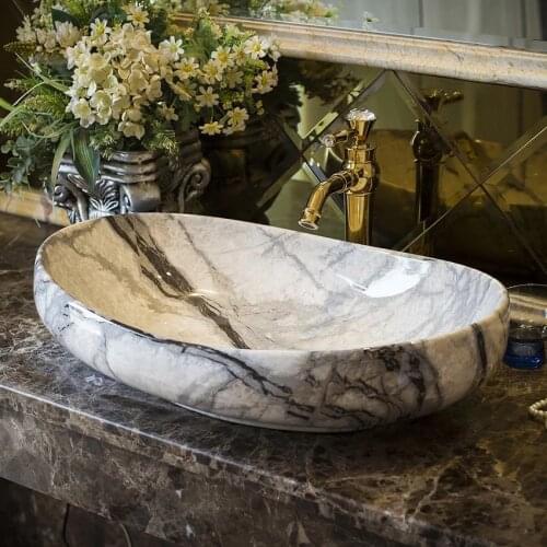 Smooth marble style home decoration bathroom basin sink for hotel and home