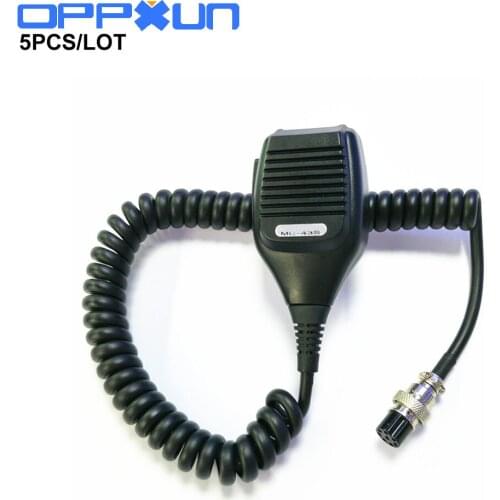 5PCS/LOT SSUNDELY Hand Handheld Shoulder Speaker Mic for Kenwood Radio Walkie Talkie TS-480HX TM-231 TS-990S Round 8-pin MC-43S