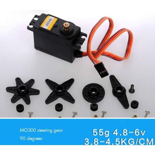 Metal Gear Servo Machine High Torque Large M0300 Servo with Double Bearing, 90 Degrees, 4. 8V-6.0V, 3.8kg. Cm -4. 5kg. Cm