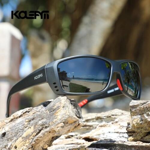 KDEAM LUXURY Fishing Sunglasses Men Sport TR90 Frame Polarized Reflective Coating Lens 5 Colors Women Eyewear UV400 KD6069