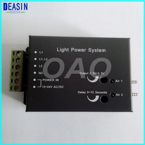 Good quality 2 PCS Dental Dental Fiber Optic Handpiece Light Power control box