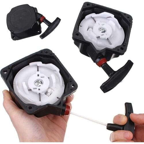 Universal Pullstart Recoil Pull Starter Brush Cutter Strimmer Start Black New