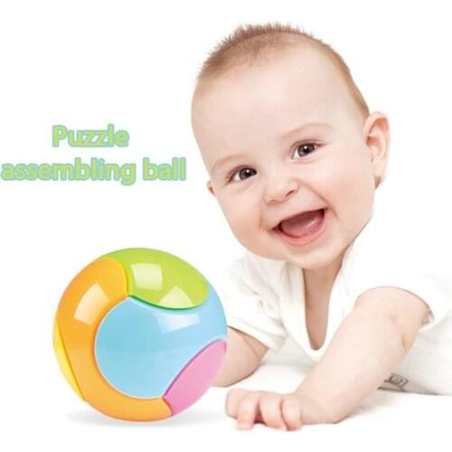 1pcs Puzzle Assembling Ball Education Toy Children Gift Creative Plastic Mini Multi-color Ball Puzzle Toy